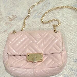 Michael Kors Blush Quilted Crossbody Bag